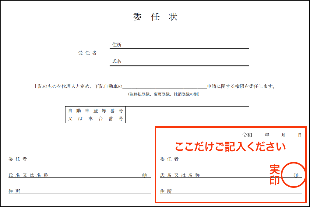 中古車購入契約に必要な書類 Jネットカーズ